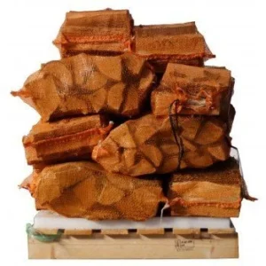 Bois de bouleau en 8 kg – 25 cm, 15 sacs, 100 % sec