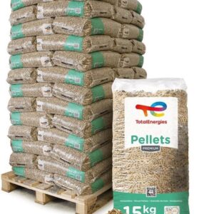 TotalEnergies Pellets de Bois Premium – 975 kg (65 sacs de 15 kg)